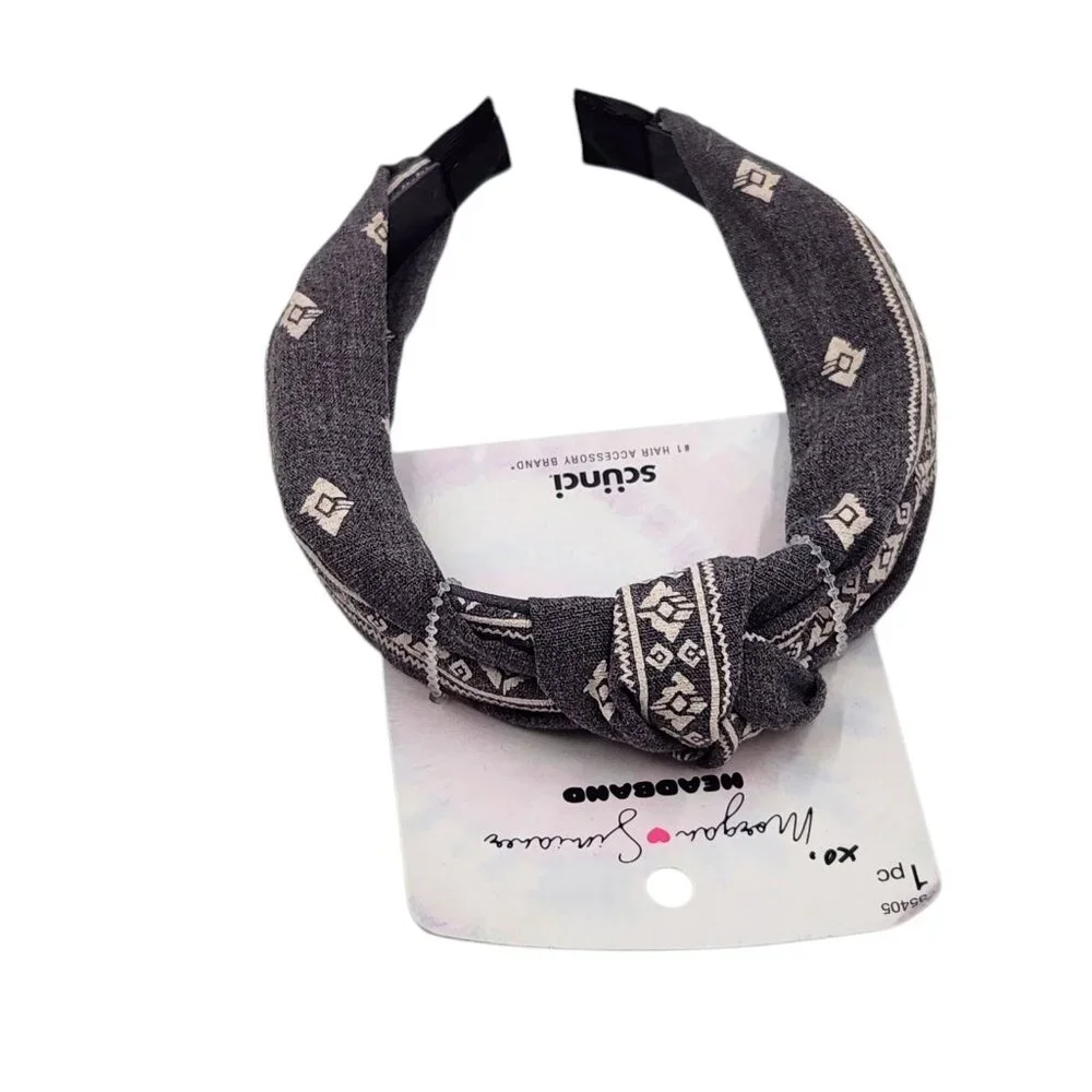 Scunci Morgan Simianer Xo Headbands and Scarves Bandana‎ & Stripes 2 Pcs Bundle